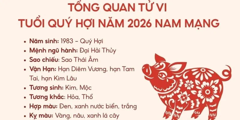 Tử vi tuổi Hợi năm 2026 theo từng tháng (Âm lịch)