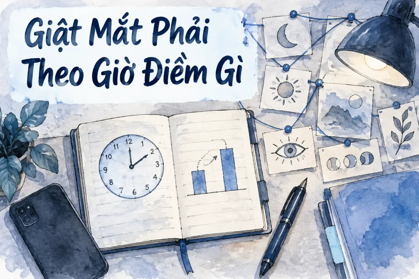 Giật Mắt Phải Theo Giờ Điềm Gì